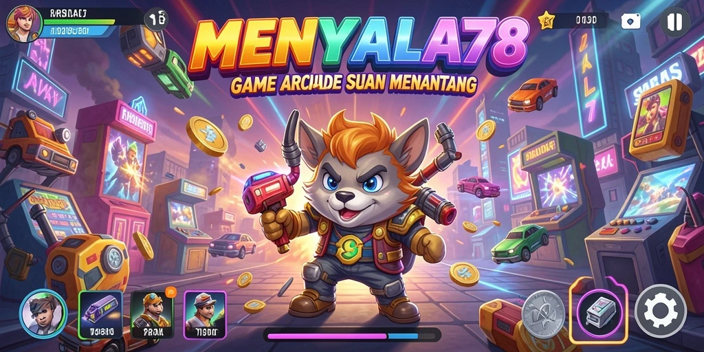 Tampilan gameplay seru dalam MENYALA78 yang menampilkan berbagai level tantangan.