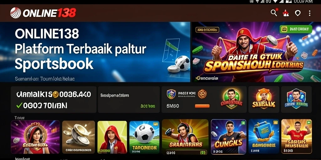 Screenshot dari gameplay Sportsbook yang menarik dan interaktif.